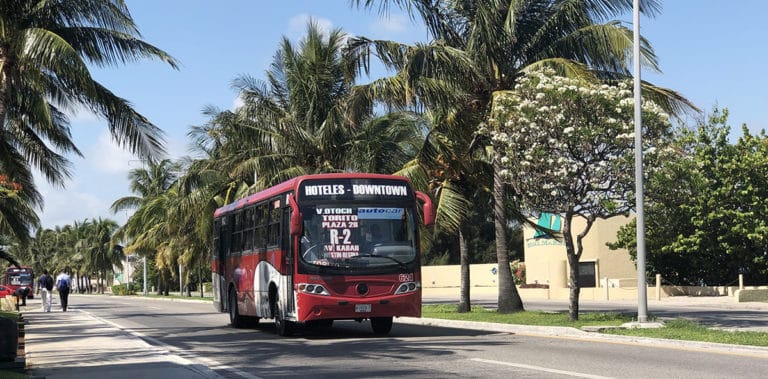 cancun public bus