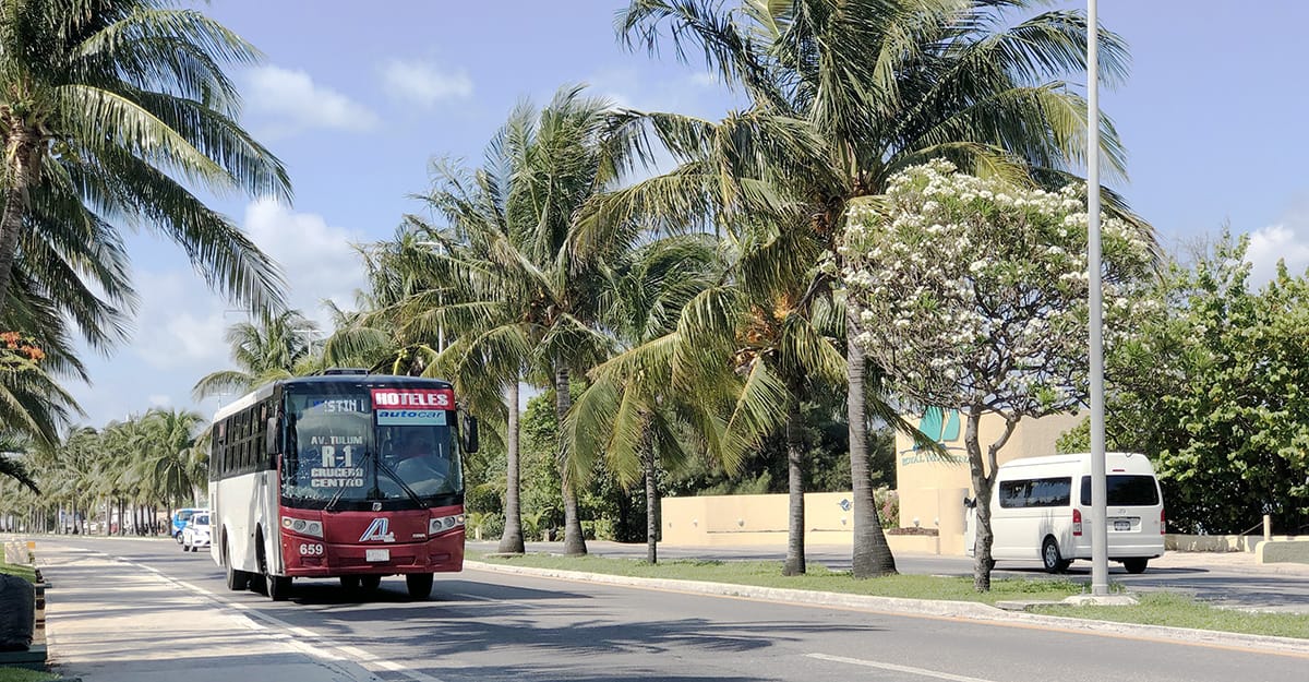 cancun public bus routes